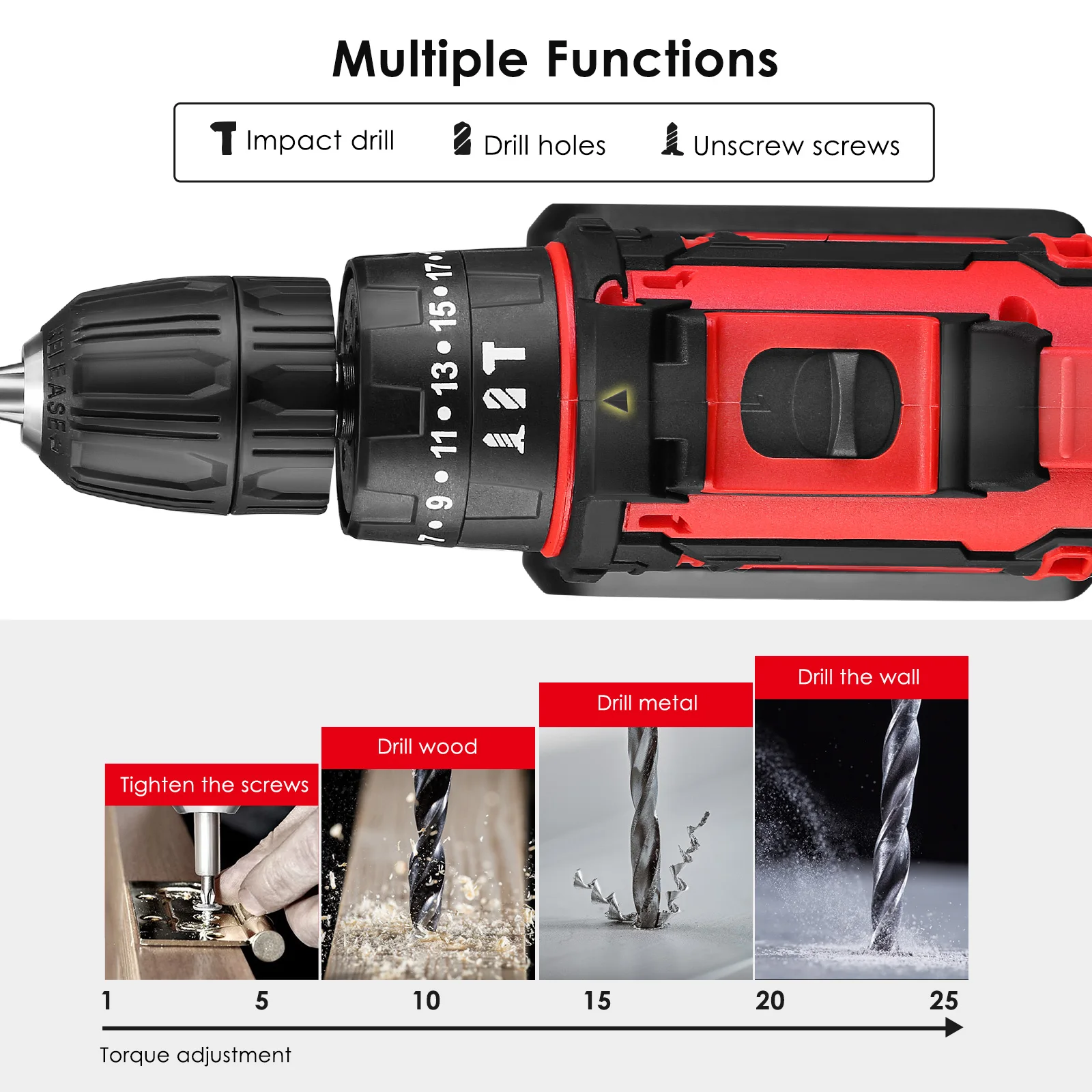 21V 12V Impact Cordless Drill  - Power Tools Quotes ulasan dan harga