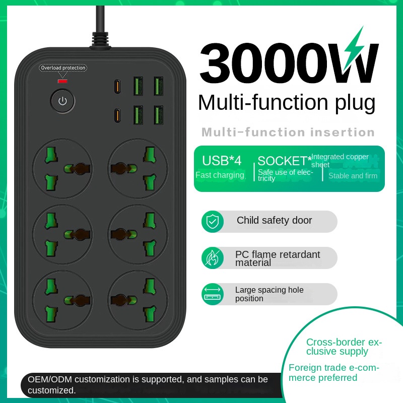 13A Universal Power Strip Sock - Power Tools Extension ulasan dan harga